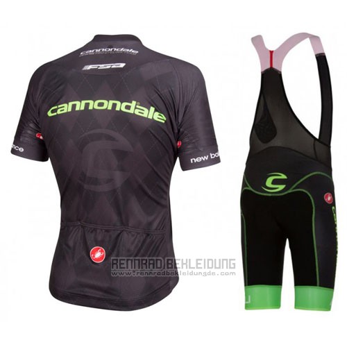 2016 Fahrradbekleidung Cannondale Shwarz Trikot Kurzarm und Tragerhose - zum Schließen ins Bild klicken